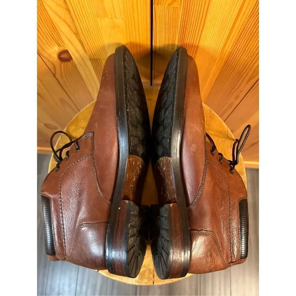 Johnson & Murphy J&M Est 1850 Men's Size 10M Brown Leather Chukka Boot
